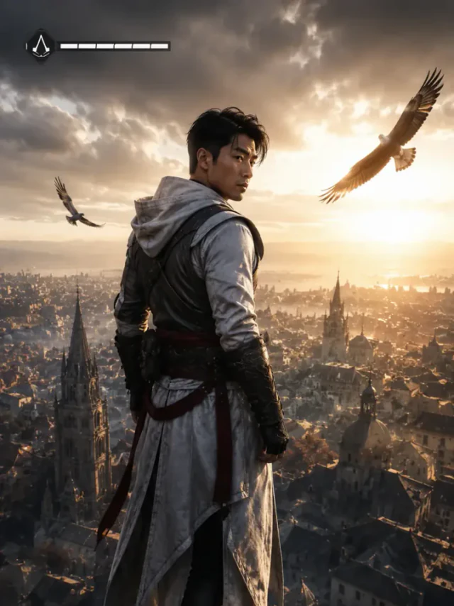 Аватар ассасина, стиль «Assassin's Creed: Прыжок веры» — Капюшон ассасина, шпиль собора, рассвет