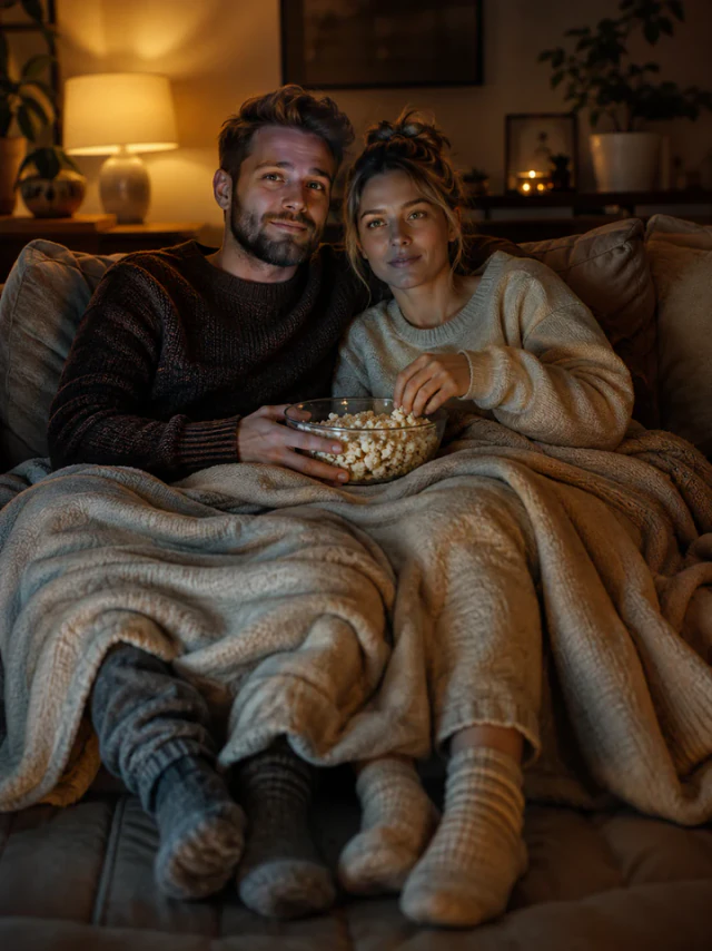 Основной кадр стиля «Плед и сериал»