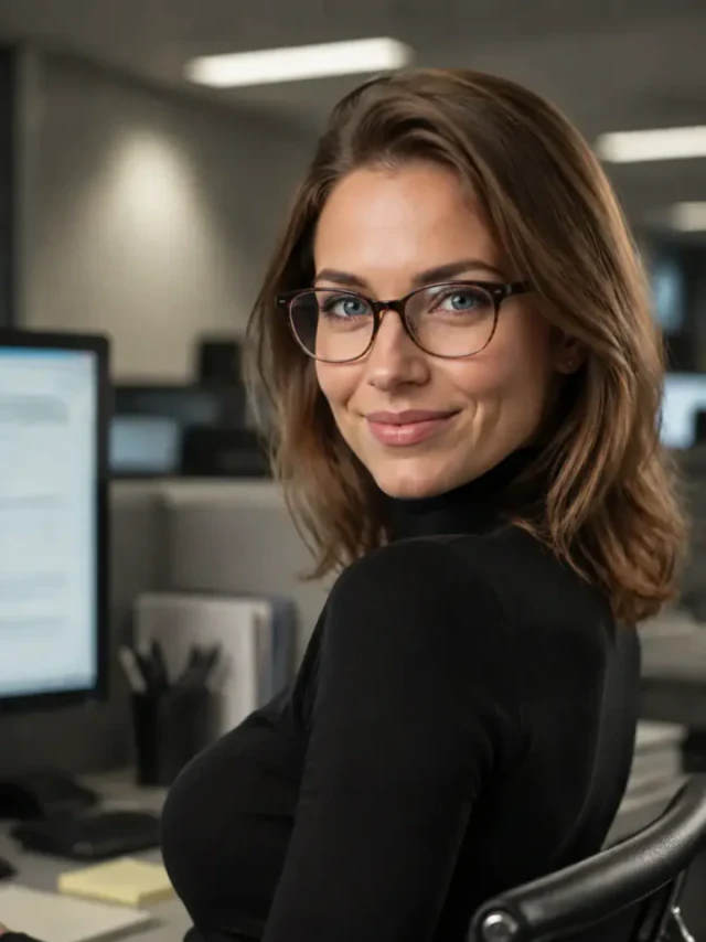 Образ office siren — Строгие очки, офис 2000-х, опасная элегантность